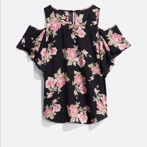 Fortune & Ivy Off-Shoulder Printed Top